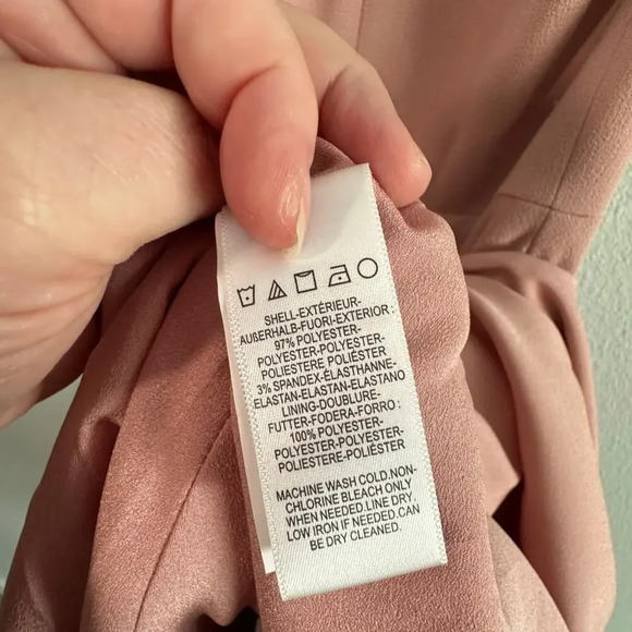 NWT Dress the Population Catalina Fit & Flare Cocktail Midi Dress Size S Blush - Picture 6 of 16